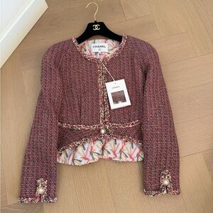 Authentic Chanel Multicolor Tweed Blazer